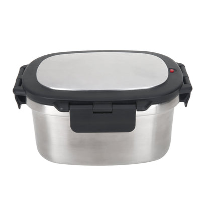 Food Container, Reusable Insulated Stainless Steel, Rectangular, 33 Oz